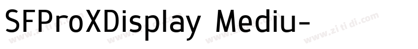 SFProXDisplay Mediu字体转换